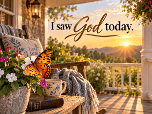 I saw God today butterfly