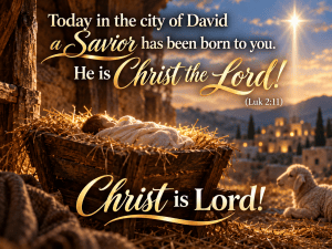 Jesus is Savior Christ is Lord